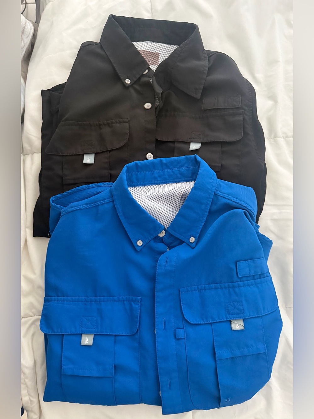 Men's Button-Down Utility Jacket - Black & Blue (set of 2)